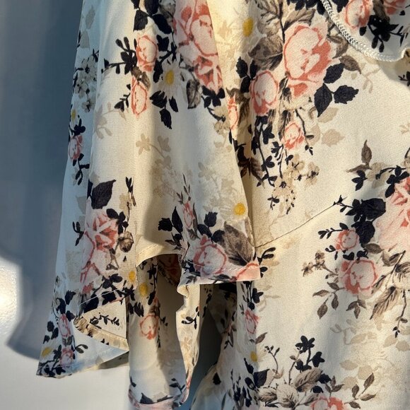 Torrid SZ1=14/16 Babydoll style pink floral top Romantic Fairy Boho Cottage - Picture 5 of 9